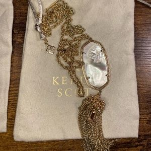 Kendra Scott Ivory & Gold Rayne Necklace
